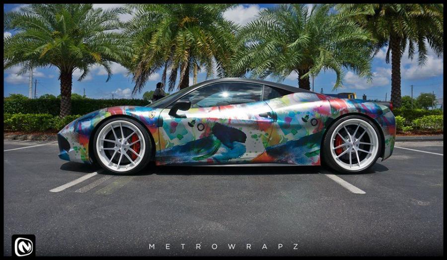  Ferrari 458 Speciale by Metro Wrapz 2016 года  (фото 3 из 4)